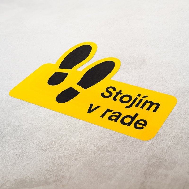 Samolepka podlahová interiérová
